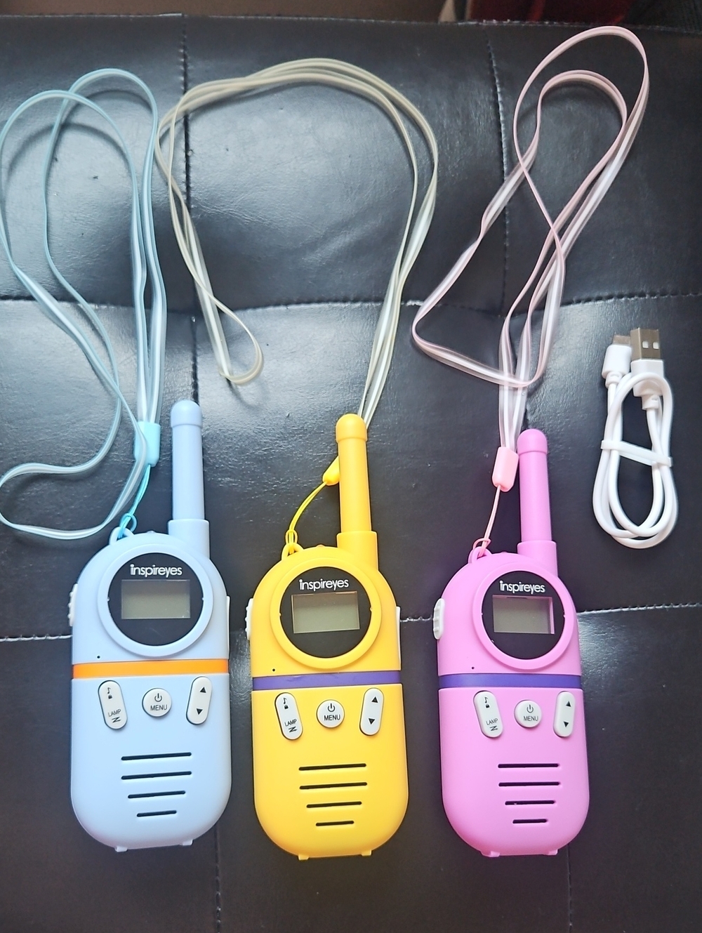 3 Pack Rechargeable Walkie Talkies for Kids 48 Hours Working Time 3 Miles Range